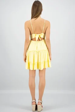 Shasa Crochet Mini Dress With Straps
