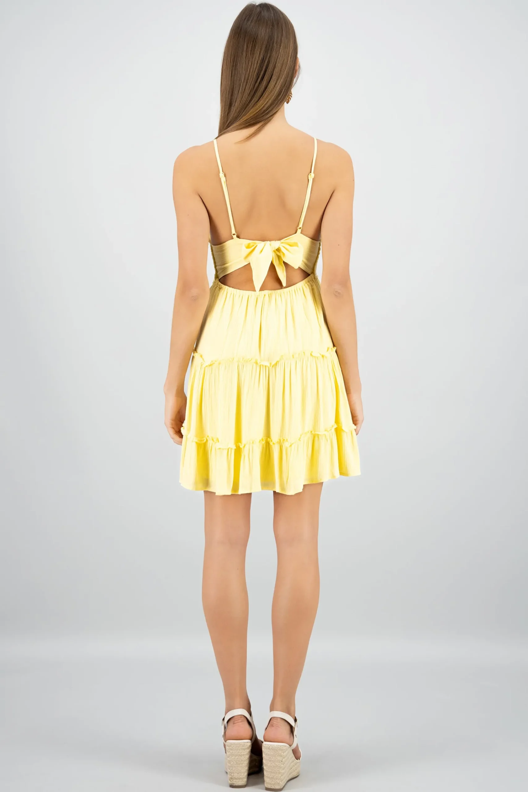 Shasa Crochet Mini Dress With Straps
