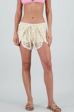 Shasa Crochet Shorts with Drawstring