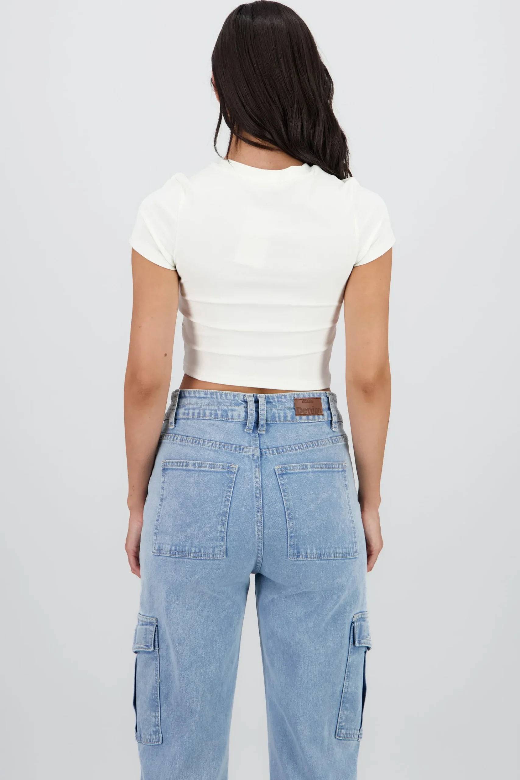 Shasa Cropped Cherry Print Top