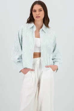 Shasa Cropped Embroidered Shirt