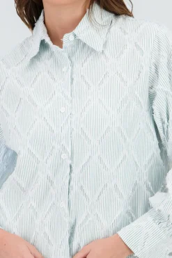Shasa Cropped Embroidered Shirt