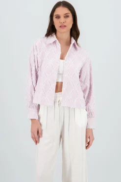 Shasa Cropped Embroidered Shirt