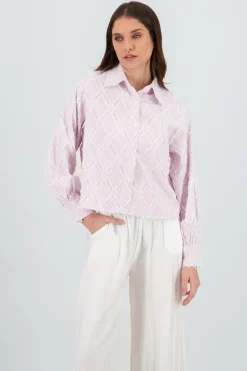 Shasa Cropped Embroidered Shirt