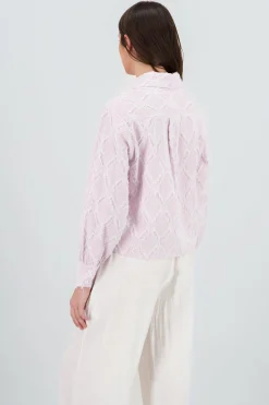 Shasa Cropped Embroidered Shirt