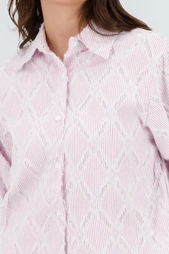 Shasa Cropped Embroidered Shirt