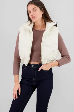 Shasa Cropped Faux Fur Vest
