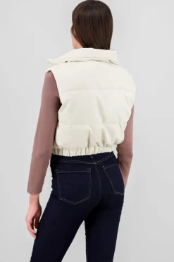 Shasa Cropped Faux Fur Vest