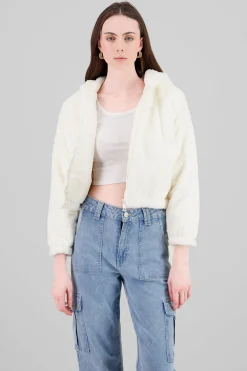 Shasa Cropped Furry Jacket