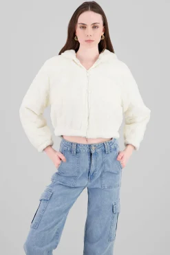 Shasa Cropped Furry Jacket
