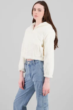 Shasa Cropped Furry Jacket