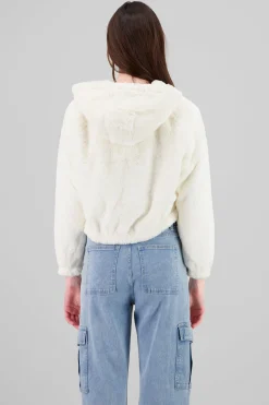 Shasa Cropped Furry Jacket