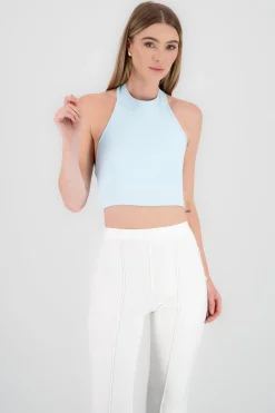 Shasa Cropped Halter Top