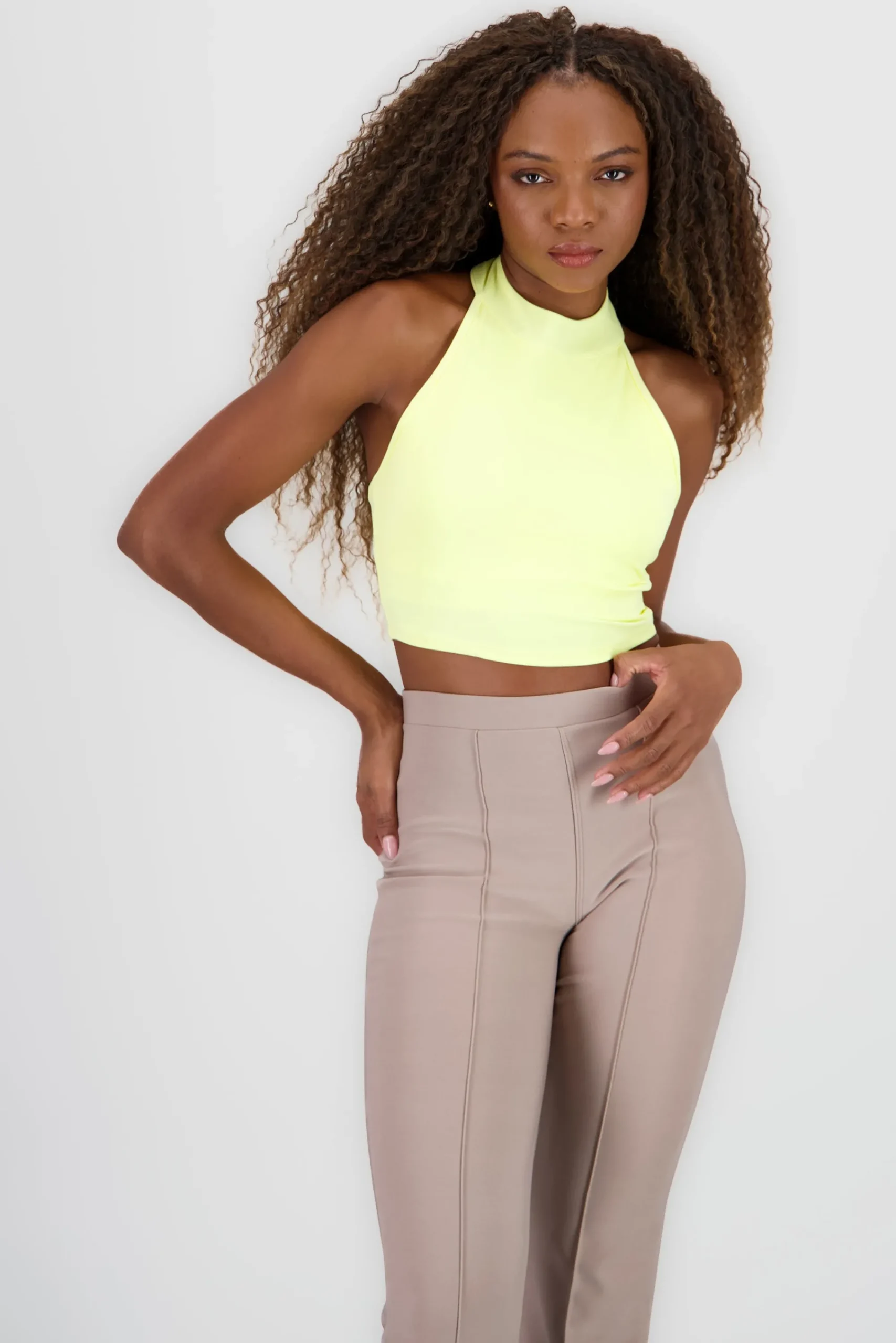 Shasa Cropped Halter Top