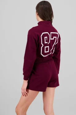 Shasa Cropped High Neck Brooklyn Sweatshirt