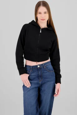Shasa Cropped Hoodie with Zipper
