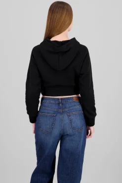 Shasa Cropped Hoodie with Zipper