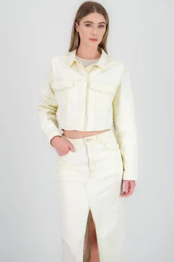 Shasa Cropped Jacket with Cut Details