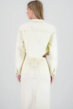 Shasa Cropped Jacket with Cut Details