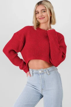 Shasa Cropped Knit Sweater