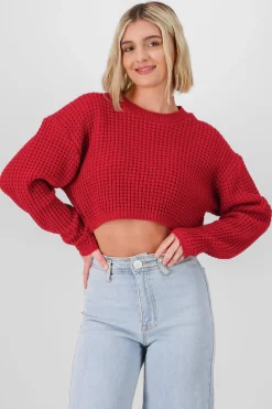 Shasa Cropped Knit Sweater