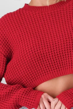 Shasa Cropped Knit Sweater