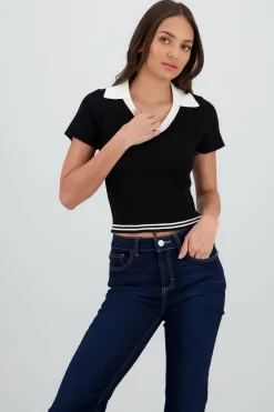 Shasa Cropped Knit Top