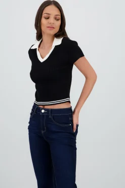 Shasa Cropped Knit Top