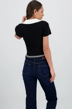Shasa Cropped Knit Top