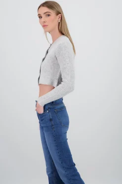 Shasa Cropped Knitted Cardigan