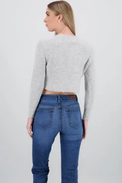 Shasa Cropped Knitted Cardigan