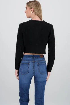 Shasa Cropped Knitted Cardigan