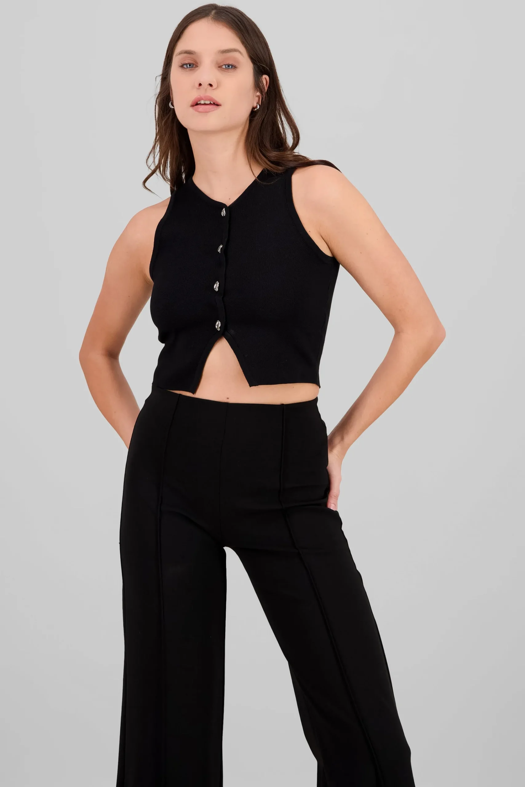 Shasa Cropped Knitted Top