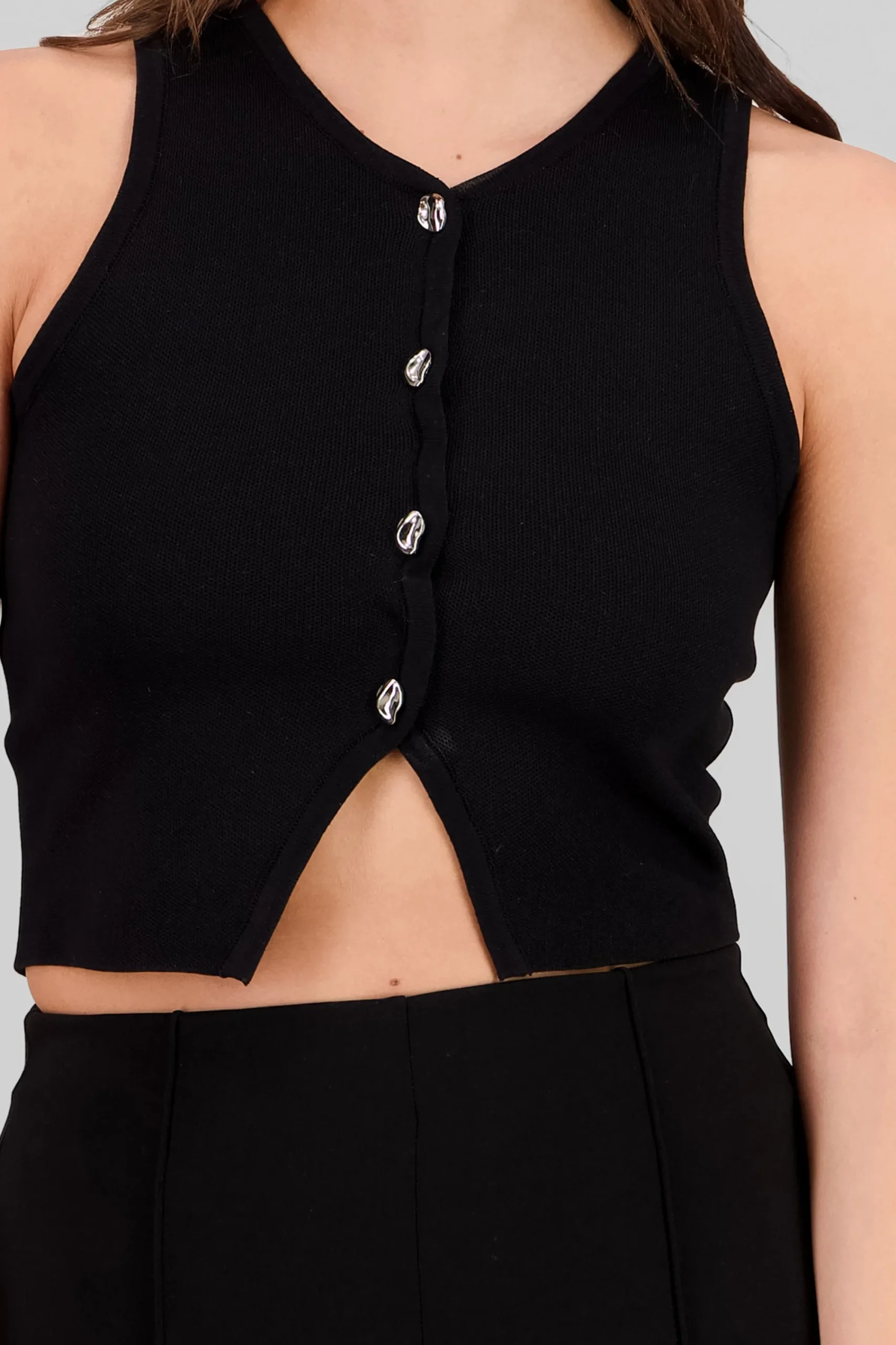 Shasa Cropped Knitted Top