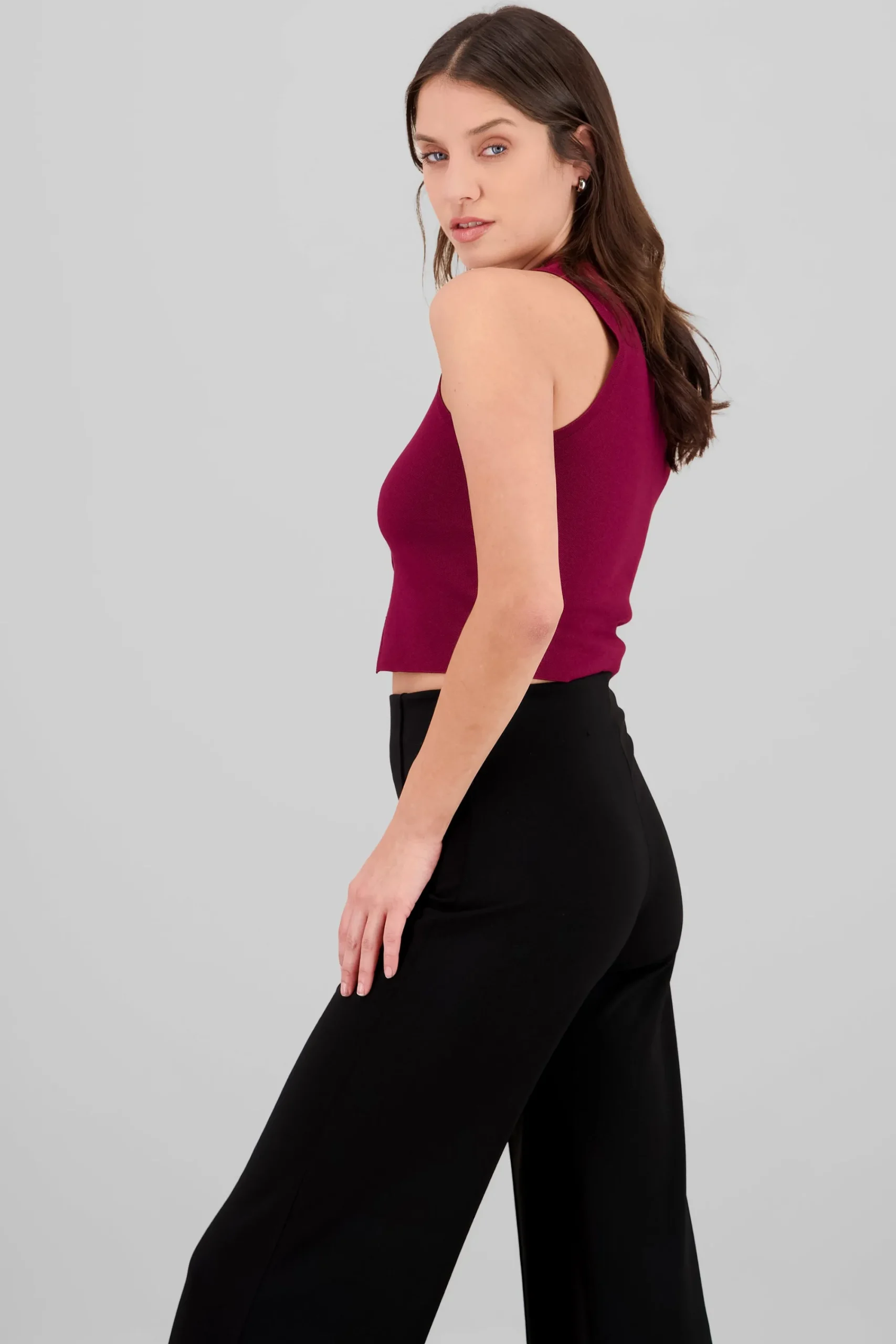 Shasa Cropped Knitted Top