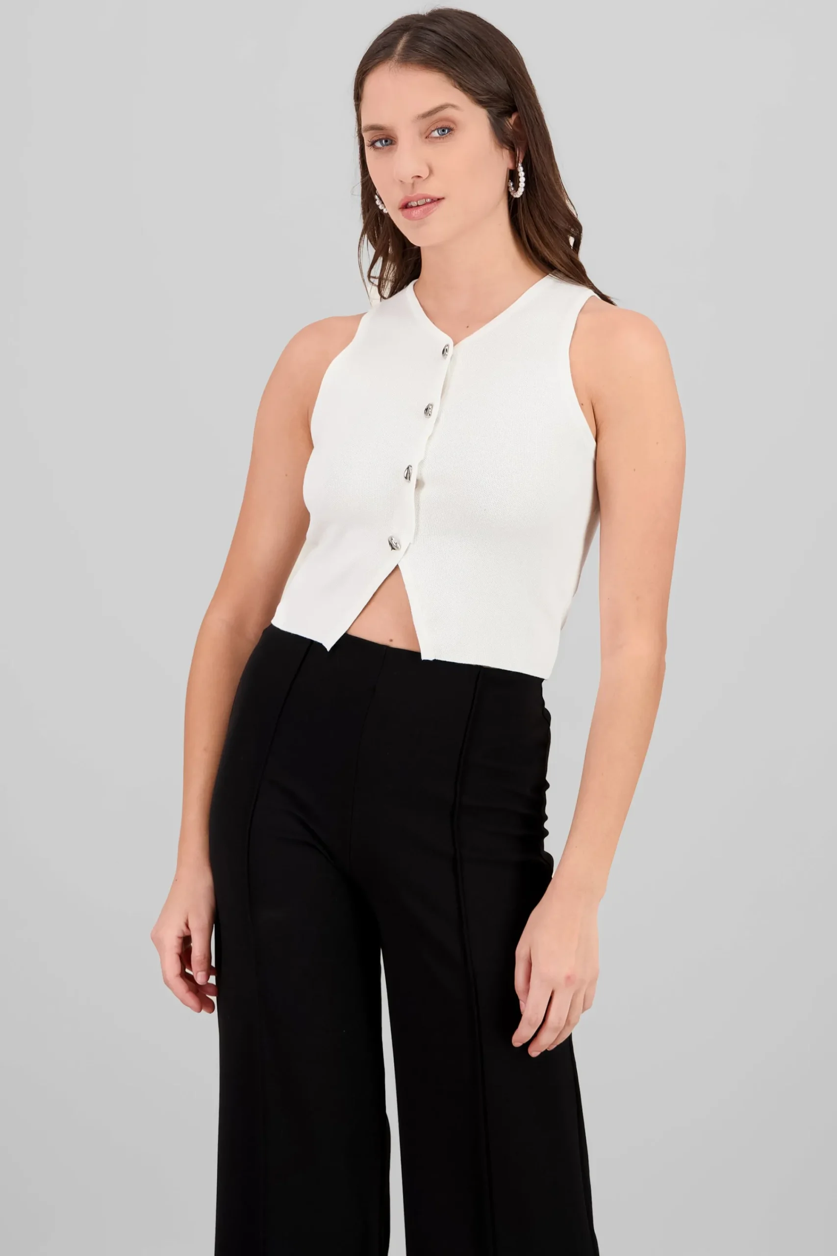 Shasa Cropped Knitted Top