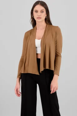 Shasa Cropped Long Sleeve Cardigan