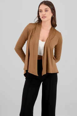 Shasa Cropped Long Sleeve Cardigan