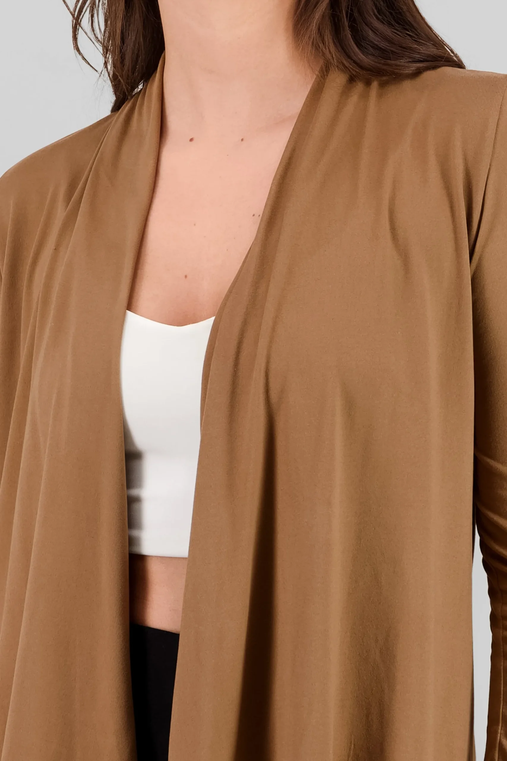 Shasa Cropped Long Sleeve Cardigan