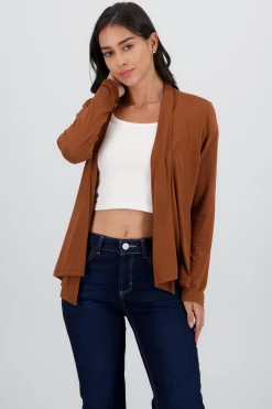 Shasa Cropped Long Sleeve Cardigan