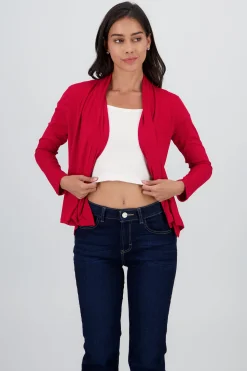 Shasa Cropped Long Sleeve Cardigan