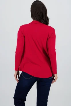 Shasa Cropped Long Sleeve Cardigan