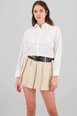 Shasa Cropped Long Sleeve Shirt