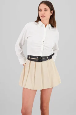 Shasa Cropped Long Sleeve Shirt