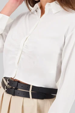 Shasa Cropped Long Sleeve Shirt