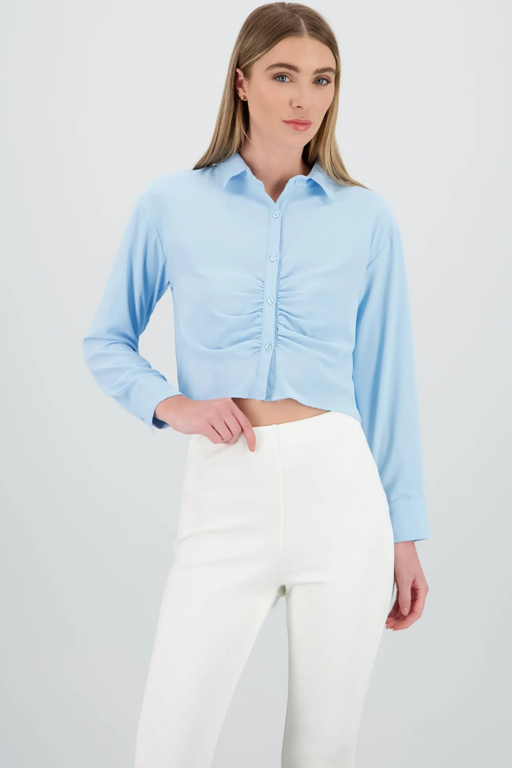 Shasa Cropped Long Sleeve Shirt