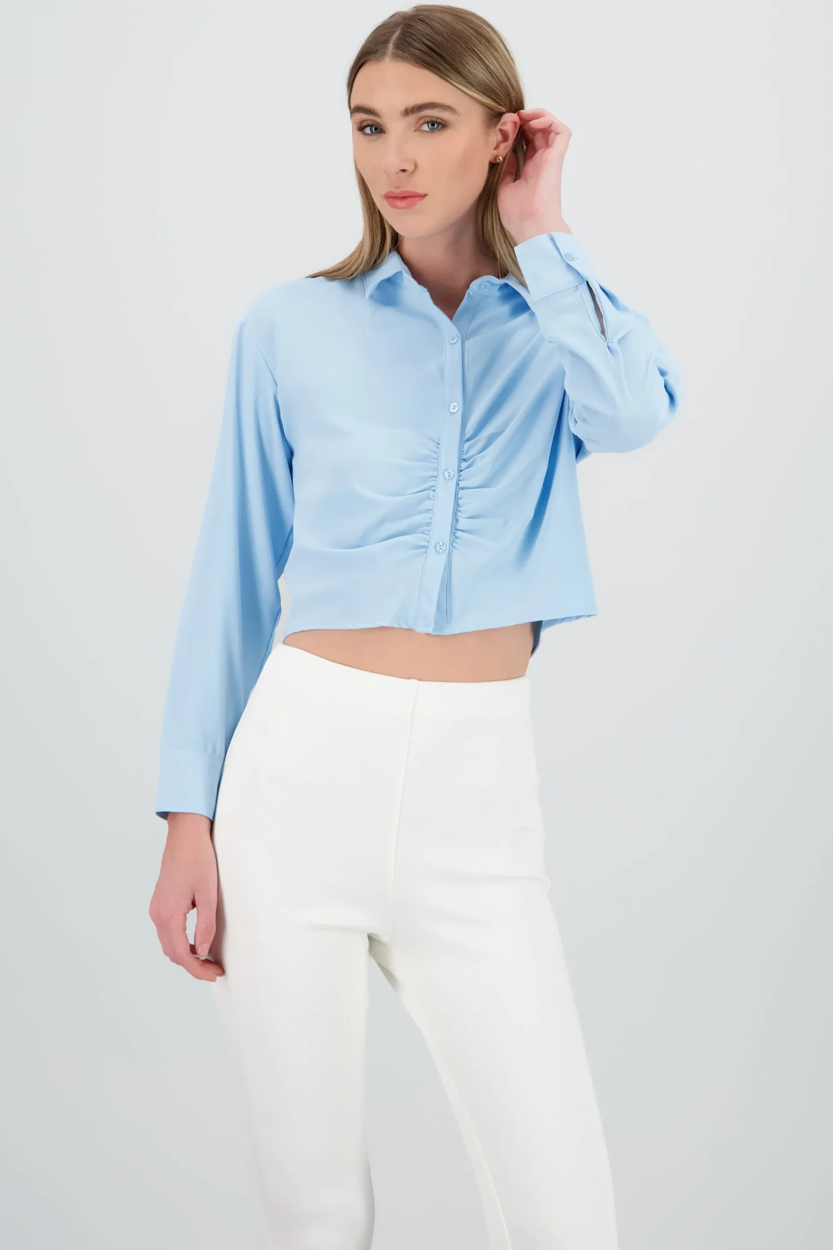 Shasa Cropped Long Sleeve Shirt