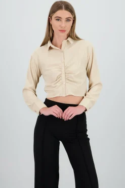 Shasa Cropped Long Sleeve Shirt