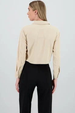 Shasa Cropped Long Sleeve Shirt