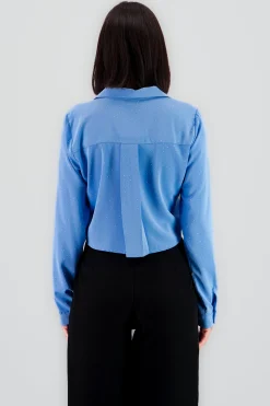 Shasa Cropped Long Sleeve Top